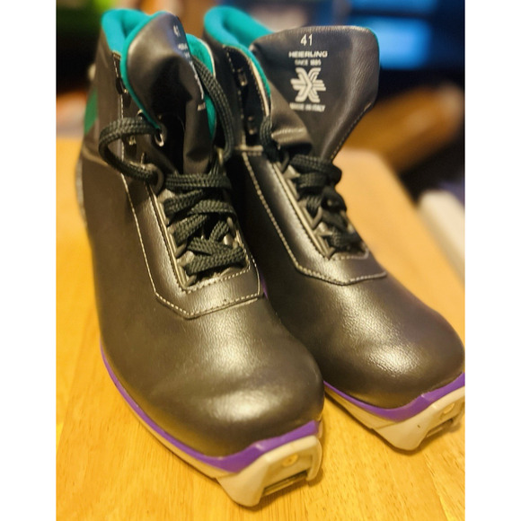Heierling Cross Country Ski Boots Size EU 41 US 7.5 SNS Profil Gray/Teal Italy - Picture 8 of 9